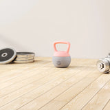 SPORTNOW 10KG Soft Kettlebell, Kettlebell with Non-Slip Handle for Home Gym, Weight Lifting, Strength Training, Pink/Grey