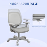 Vinsetto 44-56cm Mesh Back Office Chair - Grey