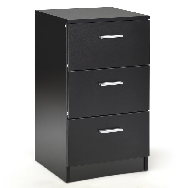 Bedside cabinet with 3 drawers