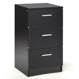 Bedside cabinet with 3 drawers
