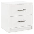 2 Drawer Nightstand with Storage for Living Room-White