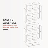 HOMCOM 360 CD Storage Unit - White
