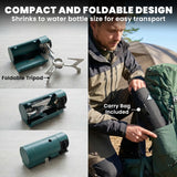 Outsunny 2670W Foldable Camping Stove with Safety Shut-Off, Piezo Ignition Gas Stove with Carry Bag, Green