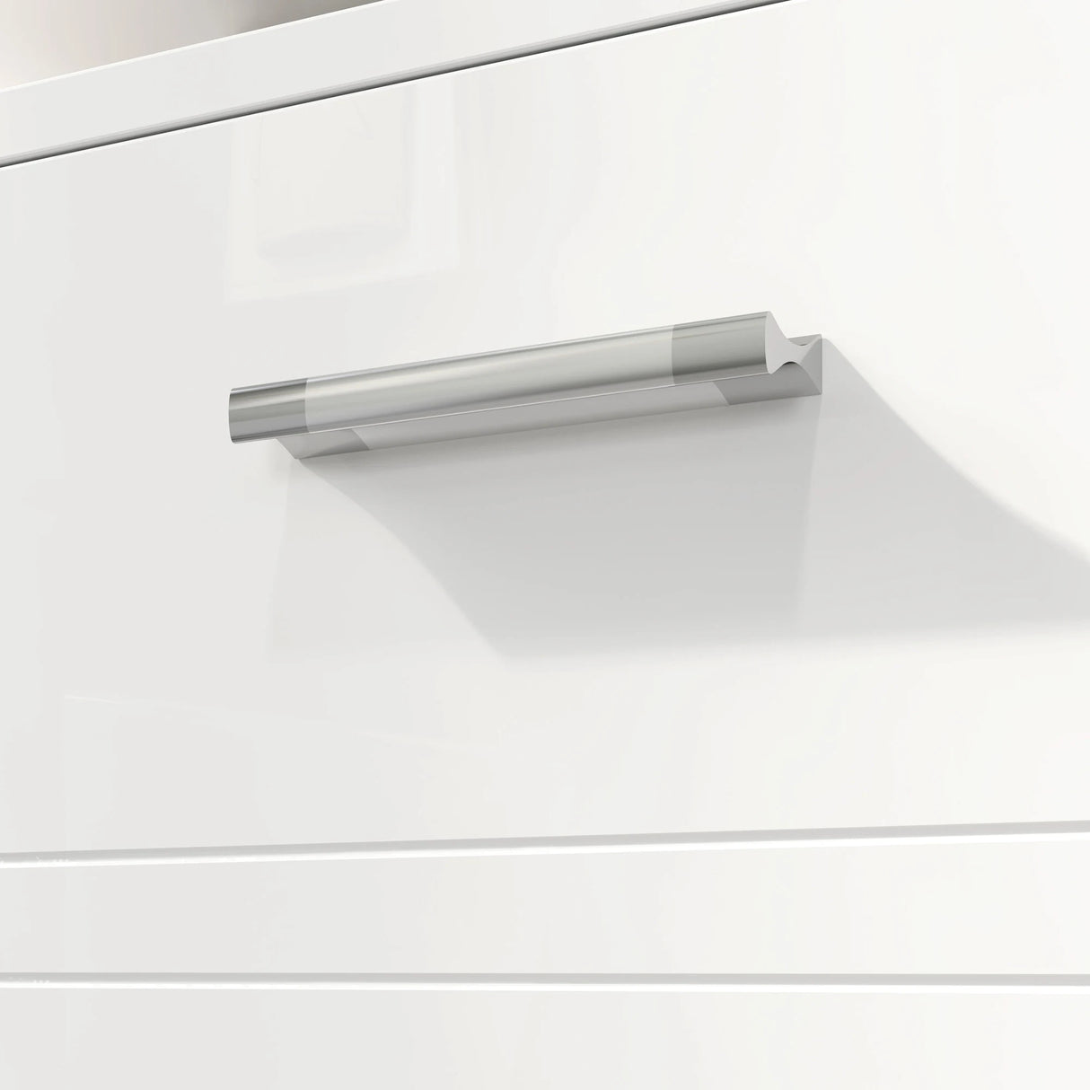 kleankin Under Sink Cabinet, Bathroom Vanity Unit, Pedestal Under Sink Design, Storage Cupboard with Adjustable Shelf, High Gloss, White