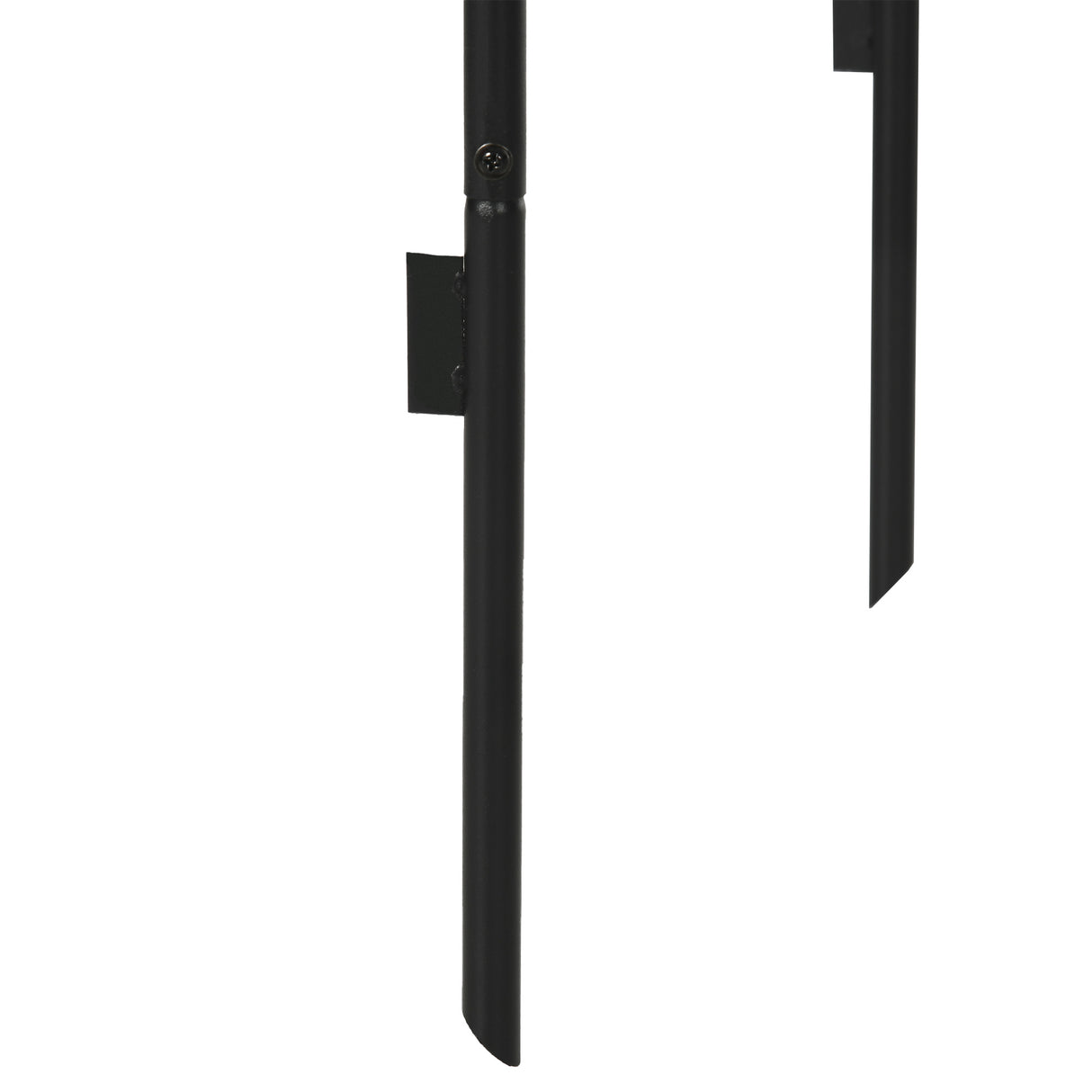 Outsunny Outdoor Garden Arch, Metal Garden Arbor for Climbing Plants, Roses, Vines, Wedding Arch for Outdoor, 140L x 40W x 240H cm, Black