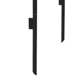 Outsunny Outdoor Garden Arch, Metal Garden Arbor for Climbing Plants, Roses, Vines, Wedding Arch for Outdoor, 140L x 40W x 240H cm, Black