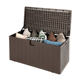105 Gallon All Weather Large Deck Box Lockable Storage Container