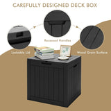 114L Deck Box for Patio Tools-Black