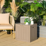 114L Deck Box for Patio Tools-Gray