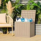 114L Deck Box for Patio Tools-Gray
