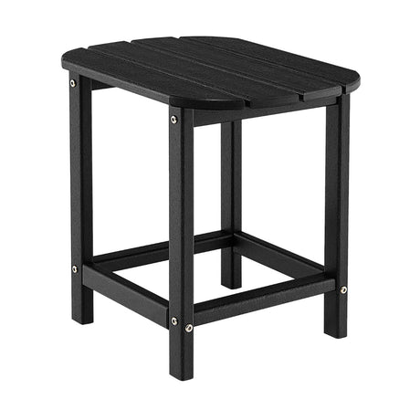 18 Feet Rear Resistant Side Table for Garden Yard and Patio-Black