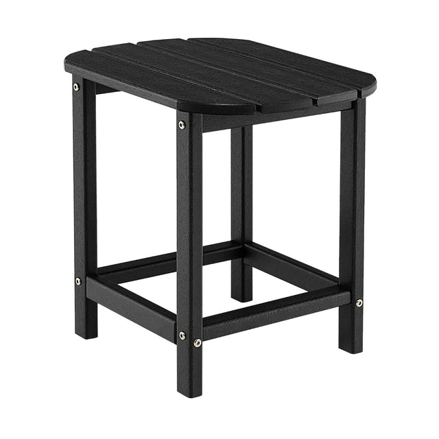 18 Feet Rear Resistant Side Table for Garden Yard and Patio-Black