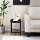18 Feet Rear Resistant Side Table for Garden Yard and Patio-Black