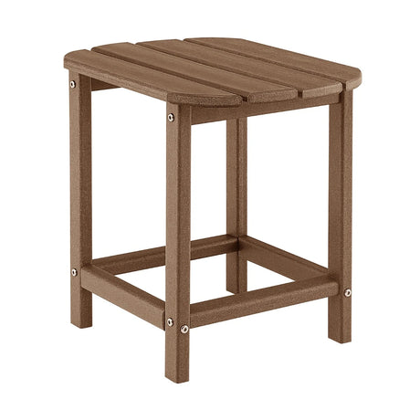 OutdoorWeather-Resistant Side Table for Garden/Poolside/Backyard-Coffee