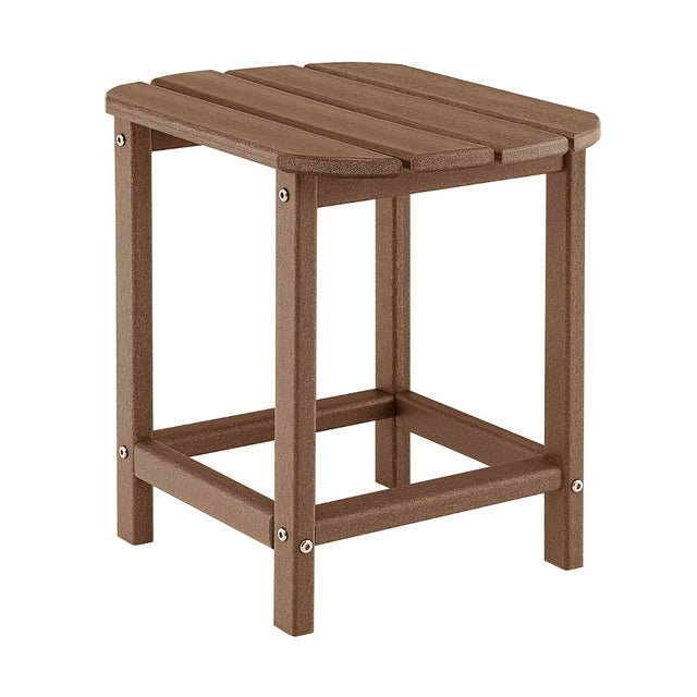 OutdoorWeather-Resistant Side Table for Garden/Poolside/Backyard-Coffee