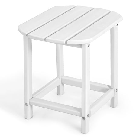 Outdoor Side Table with Weather-resistant PE Material for Patio