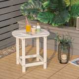 Outdoor Side Table with Weather-resistant PE Material for Patio