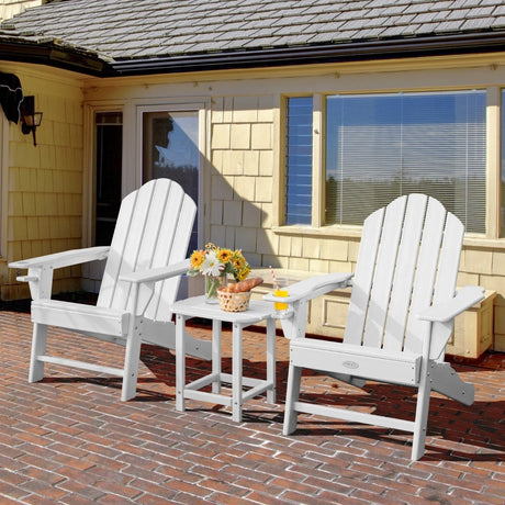 Outdoor Side Table with Weather-resistant PE Material for Patio