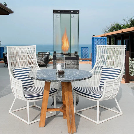 41,000 BTU Propane Patio Heater Outdoor Heater with Lockable Wheels-Dark Grey