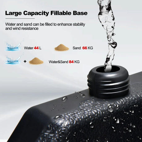 4 Pieces Outdoor Cantilever Offset Patio Umbrella Base