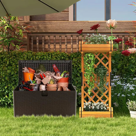 31/73/100 Gallon All Weather Storage Container with Lockable Lid-L