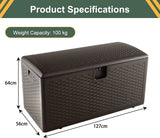 31/73/100 Gallon All Weather Storage Container with Lockable Lid-L