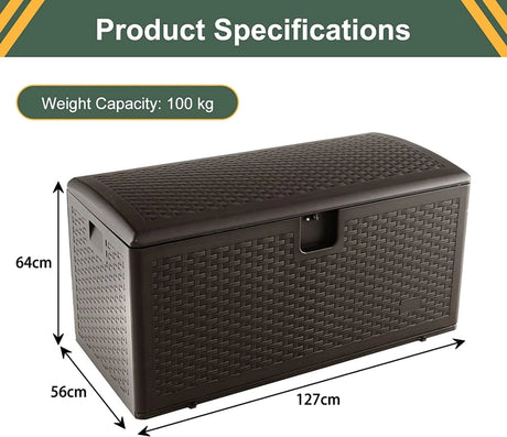 31/73/100 Gallon All Weather Storage Container with Lockable Lid-L