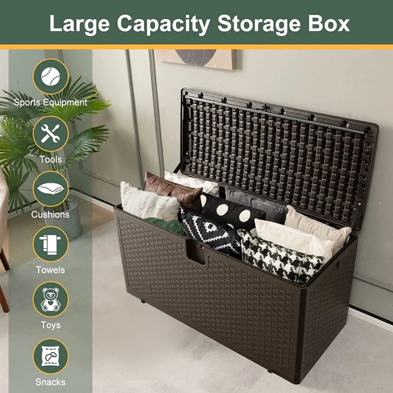 31/73/100 Gallon All Weather Storage Container with Lockable Lid-L