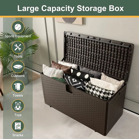 31/73/100 Gallon All Weather Storage Container with Lockable Lid-L