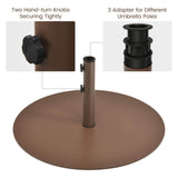 29.5 Inches Outdoor Steel Market Umbrella Base Stand for Backyard and Poolside
