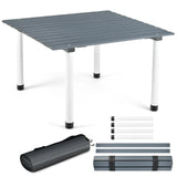 Outdoor Folding Camping Roll up Table with Carry Bag for Picnic &amp; Beach-Grey