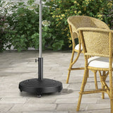 51LBS 20.5Inch Outdoor Umbrella Base with Wheels and Handles