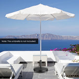 51LBS 20.5Inch Outdoor Umbrella Base with Wheels and Handles