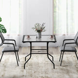 35 x 35 Inch Patio Dining Table with 1.5" Umbrella Hole (Umbrella NOT Included)