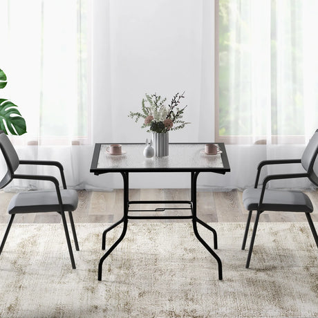 35 x 35 Inch Patio Dining Table with 1.5" Umbrella Hole (Umbrella NOT Included)
