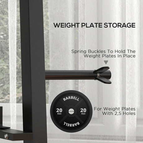 SPORTNOW 3-Tier Dumbbell Rack, Versatile Weight Rack with 4 Weight Rods for Dumbbells, Kettlebells and Plates (Rack Only)