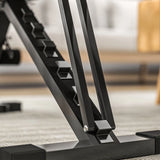 SPORTNOW Foldable Weight Bench, Adjustable Incline Flat Bench Press with 6-Level Backrest, 4-Level Seat, Leg Extension for Home Gym Workout Full Body Strength Training