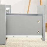 HOMCOM White Coffee Table with Faux Marble Top, 2-Tier Wood Center Table Sofa Table with Storage Drawer and Shelf for Home Living Room Reception Room