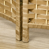 HOMCOM 6 Panel Folding Room Divider, Freestanding Privacy Screen for Living Room, Bedroom and Office, 240 x 170cm, Natural