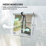 Outsunny 180 x 180cm Walk-In Polytunnel Greenhouse - White