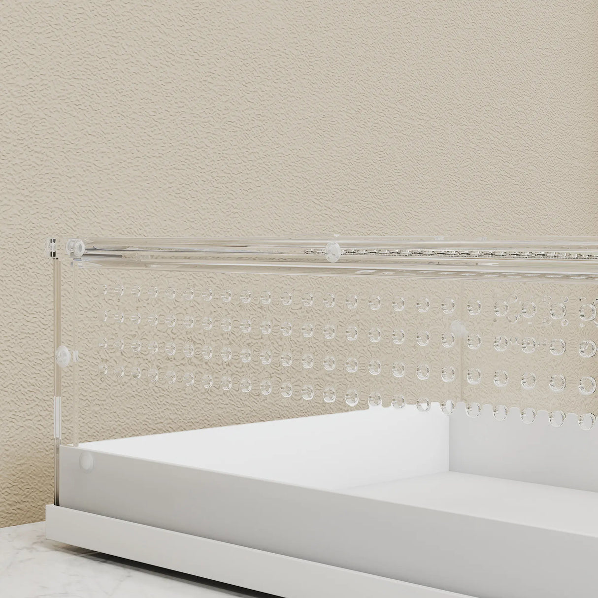 PawHut Acrylic Reptile Terrarium with Top Sliding Door, Vents,  for Snake, Frog, Spider, Gecko, Tarantula, 40 x 30 x 15 cm