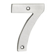 100 X 70 X 5MM - NUMBER 7 - FACE FIX _x005F
 - SATIN STAINLESS STEEL - EACH