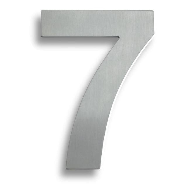 178 X 128 X 2MM - NUMBER 7 - CONCEALED FIX_x005F
 - SATIN STAINLESS STEEL - EACH