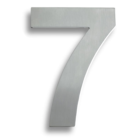 178 X 128 X 2MM - NUMBER 7 - CONCEALED FIX_x005F
 - BRIGHT STAINLESS STEEL - EACH