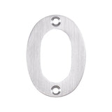 50 X 36 X 2MM - NUMBER 0 - FACE FIX _x005F
 - SATIN STAINLESS STEEL - EACH
