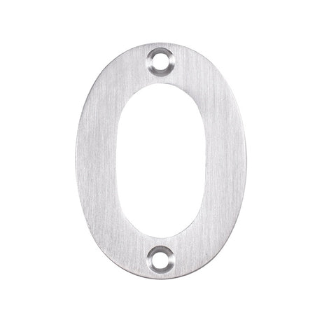 50 X 36 X 2MM - NUMBER 0 - FACE FIX _x005F
 - SATIN STAINLESS STEEL - EACH