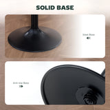 HOMCOM Set of Two Faux Leather Bar Stools - Dark Green