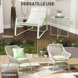 Outsunny Steel Removable Tray Top Garden Table - Green