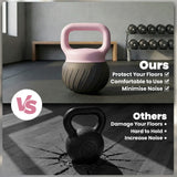 SPORTNOW Soft Kettlebell, 12kg Kettle Bell with Anti-Slip Grip for Home Gym Weight Lifting and Strength Training