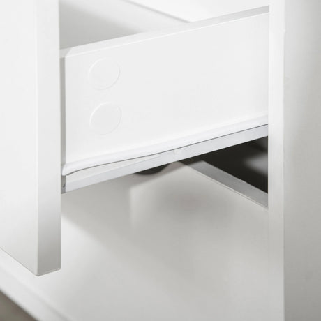 HOMCOM Nordic Style Chest of Drawers, 5 Drawer Dresser with 4 Tapered Legs and Groove Handles, Storage Organiser Side Cabinet for Bedroom, Living Room
